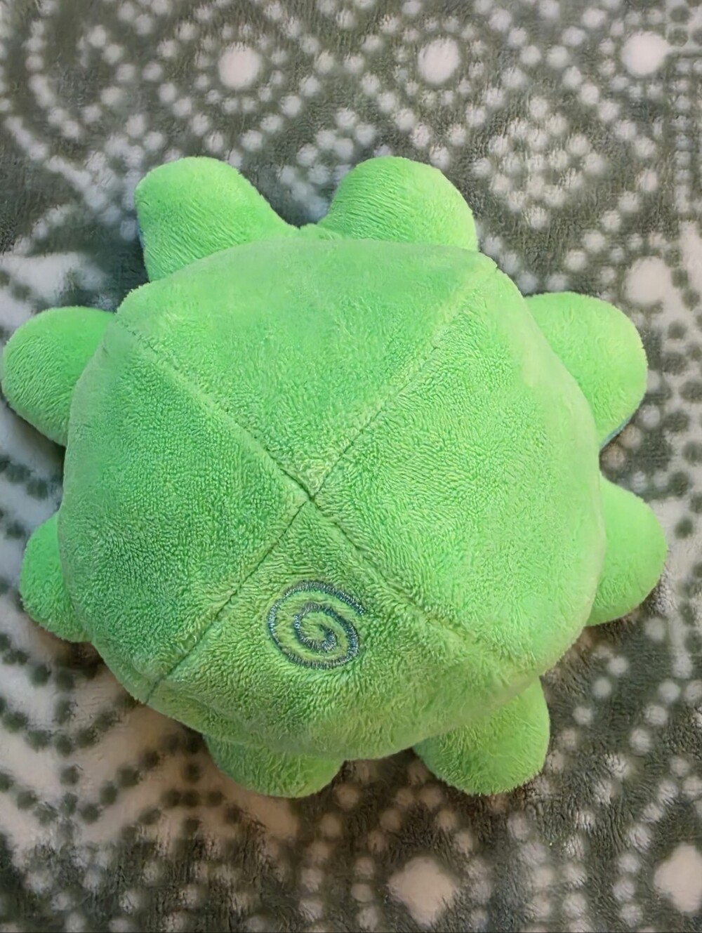 TeeTurtle Reversible Octopus Plush Green Blue - Picture 5 of 5